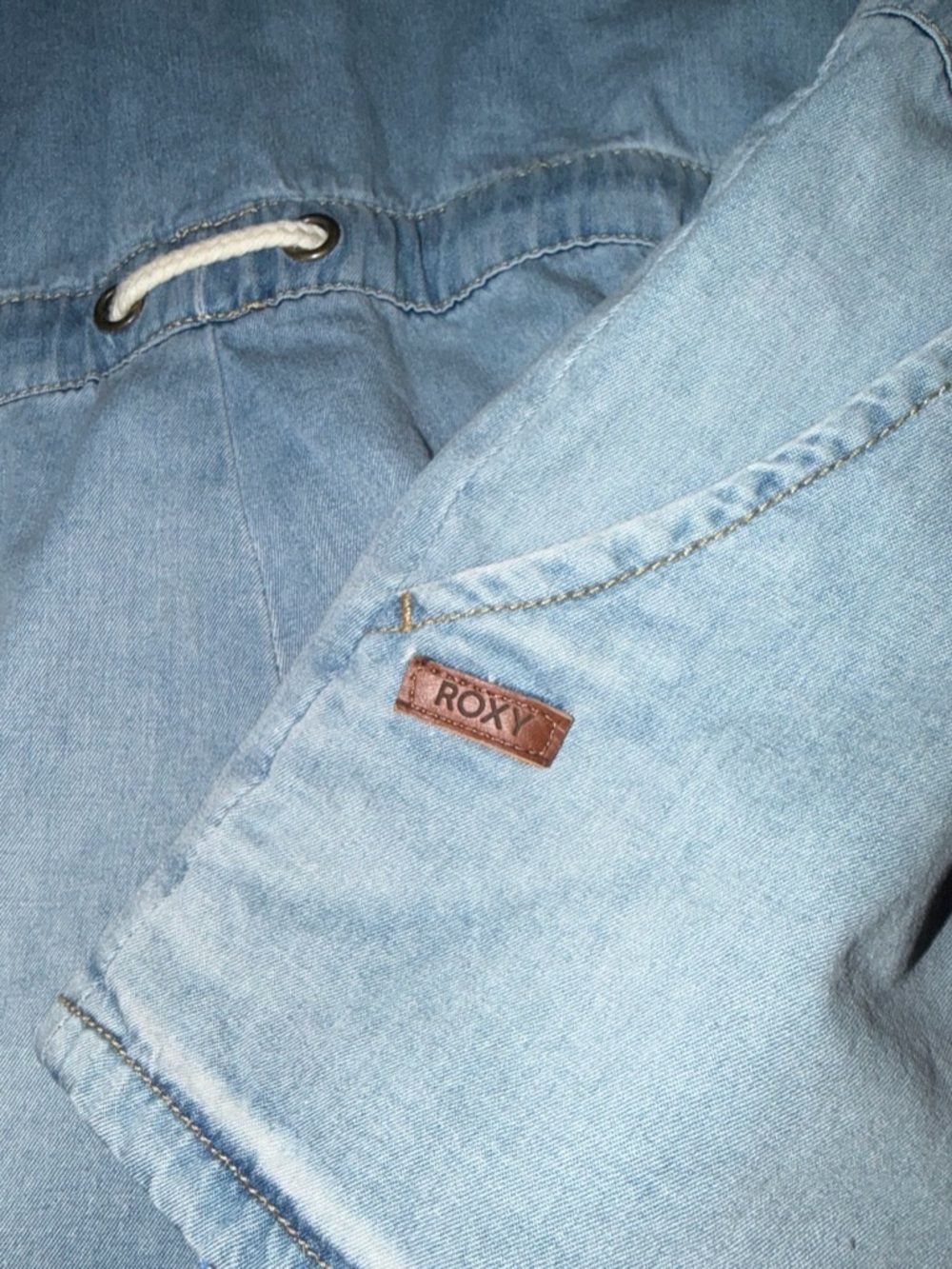 Roxy Light Blue Denim Romper - Picture 6 of 6